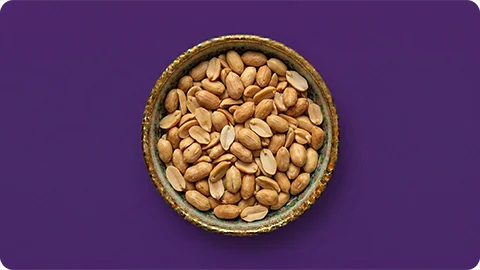 Fresh roasted peanuts