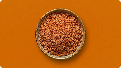 Dried carrot