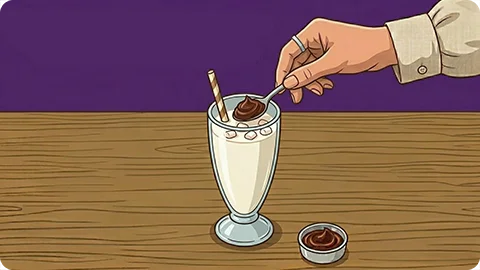 🥤 In milk or shakes