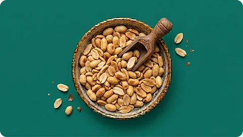 Fresh roasted peanuts